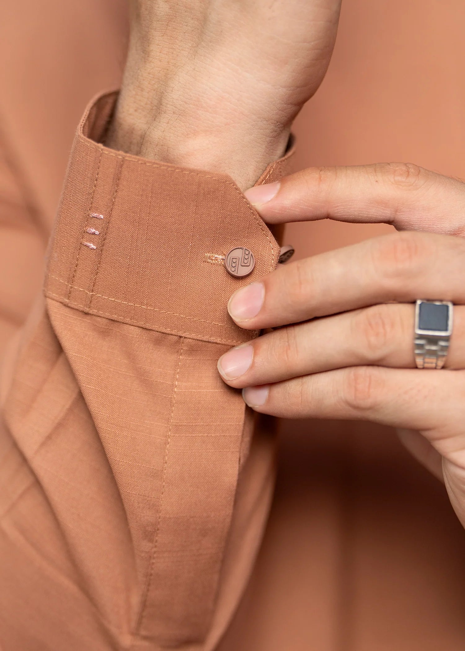 Sand Brown Wash & Wear Shalwar Kameez (2-Piece) - Image 7