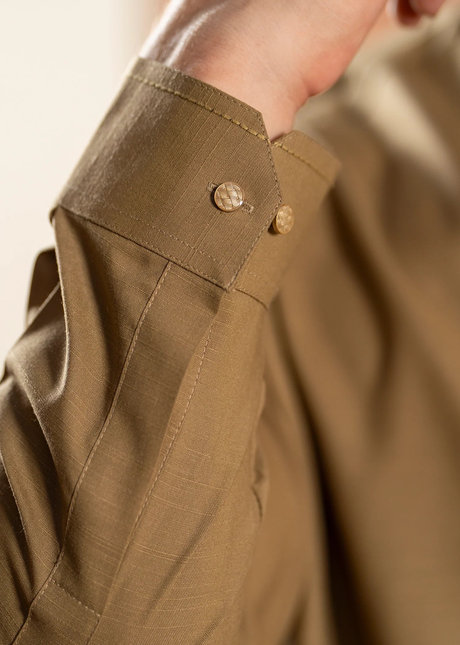 Peanut Brown Wash & Wear Shalwar Kameez (2-Piece) - Image 6