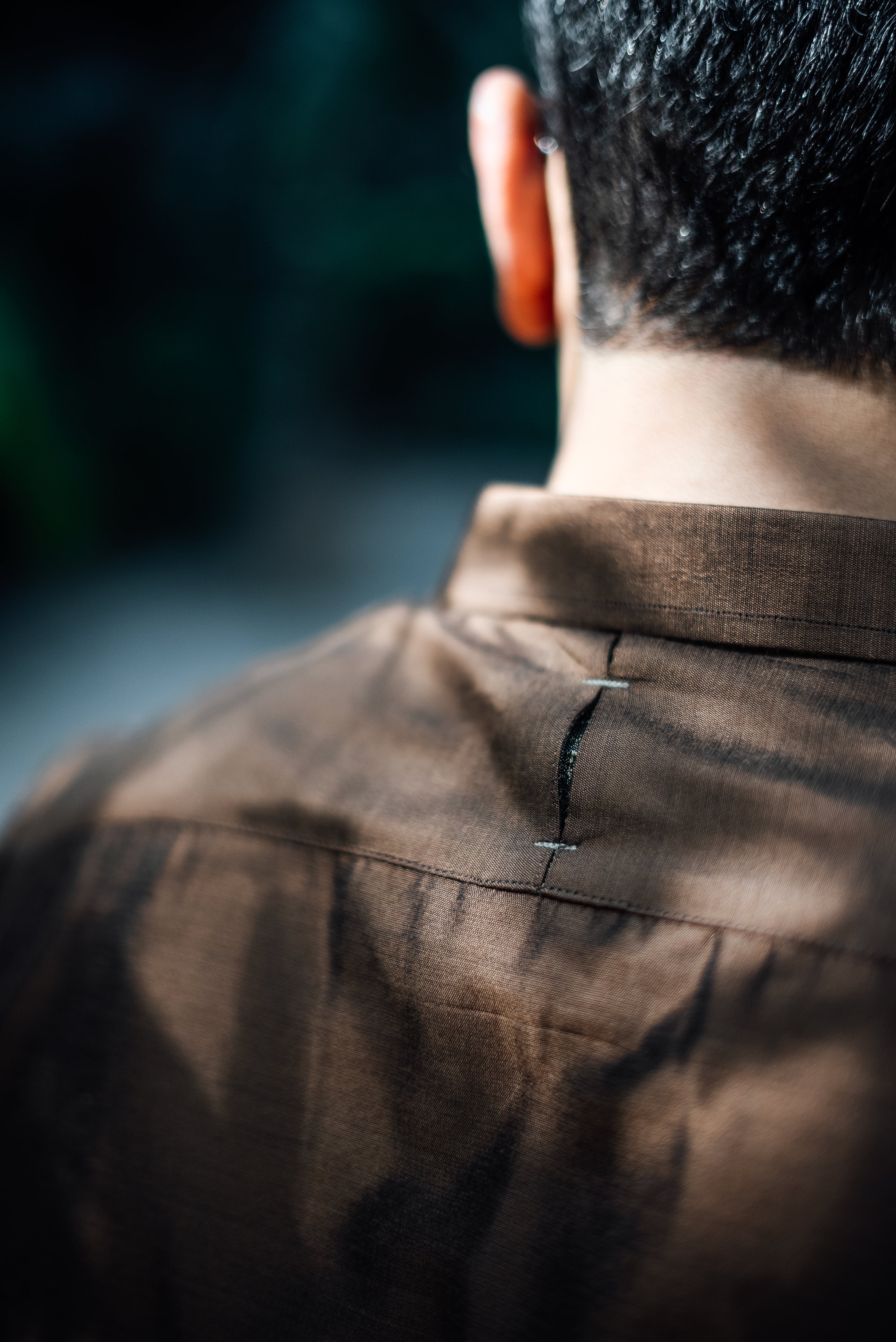 Light Brown Cotton Silk Pathani Suit (2-Piece) - Image 4