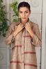 Coffee Embroidered Linen Salwar Kameez (2-Piece) - Image 5