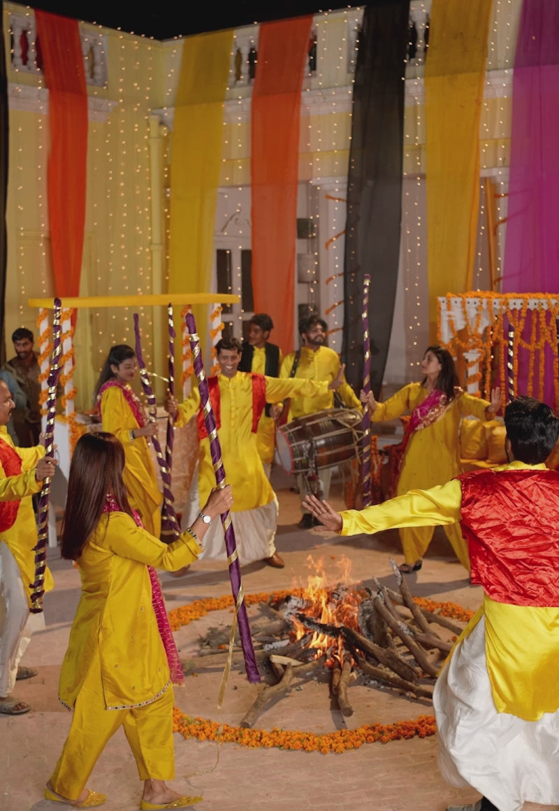 Brown Embroidered Paper Cotton & Chiffon Suit (3-Piece) - Image 10