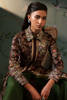 Chocolate Brown Embellished Silk-Blend Jacket (2-Piece) - Image 8