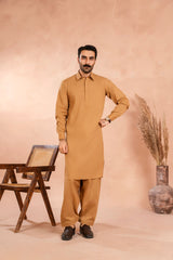 Copper Dust Poly-Viscose Shalwar Kameez (2-Piece) - Image 5