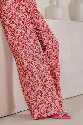 Coral Peach Embroidered Silk 3-Piece Jacket Set - Image 6