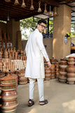 Cream Boski Kurta Trouser Set (2-Piece) - Image 4
