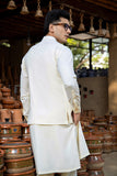 Cream Boski Waistcoat Kurta 3-Piece - Image 5