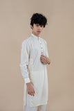 Cream Wash & Wear Shalwar Kameez (2-Piece) - Image 3