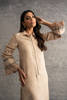 Cream Embroidered Self-Khaddar Salwar Kameez (3-Piece) - Image 3
