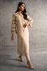 Cream Embroidered Self-Khaddar Salwar Kameez (3-Piece) - Image 7