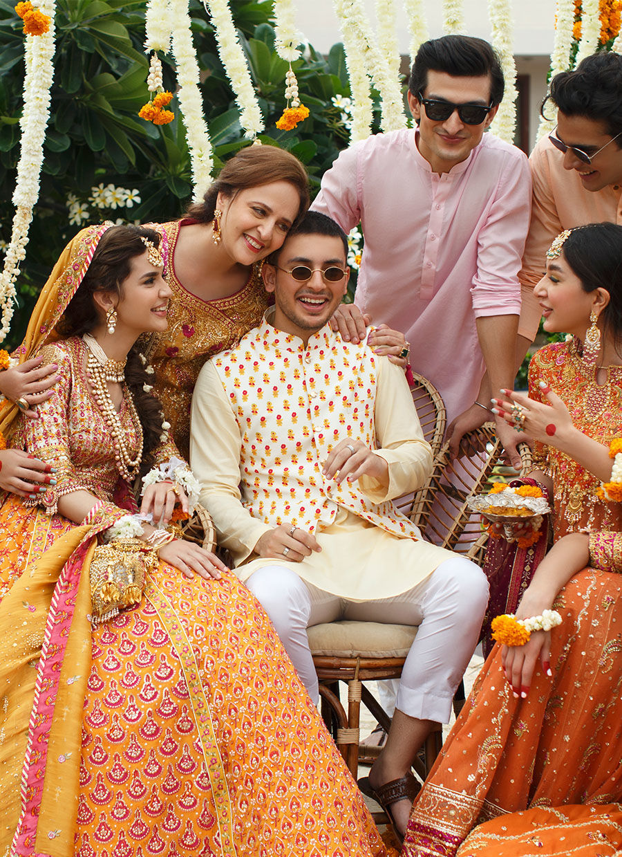 Cream Hand Block Printed Egyptian Cotton Kurta Set (3-Piece) - Image 5