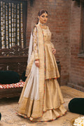 Pakistani Gold Zardozi Jamawar Gharara Set (3-Piece) - Image 4