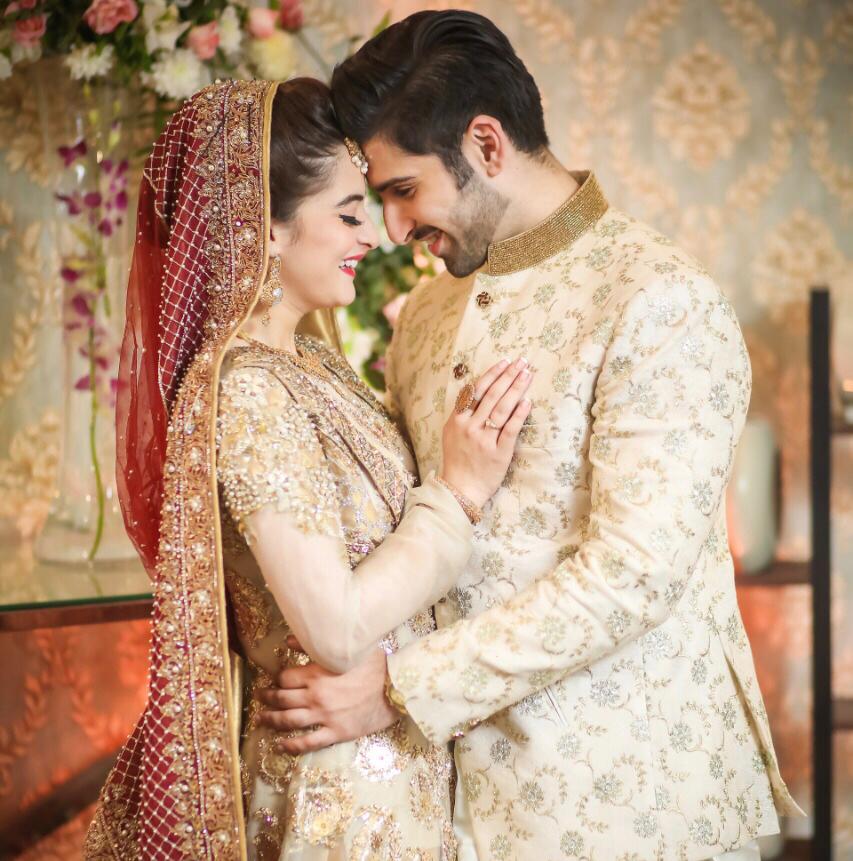 Pakistani Gold Zardozi Net Bridal Gown (2-Piece) - Image 1