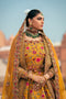 Pakistani Mustard Gold Zardozi Pure Silk Gown (2-Piece) - Image 4