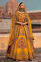Pakistani Mustard Gold Zardozi Pure Silk Gown (2-Piece) - Image 6