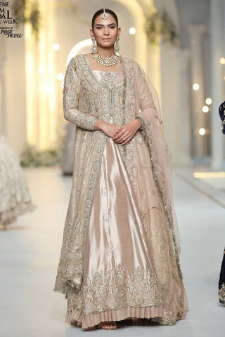 Champagne Embellished Silk-Blend Gown (2-Piece) - Image 2