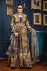 Antique Gold Embroidered Silk Bridal Gown (2-Piece) - Image 5
