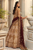 Pakistani Gold Zardozi Tissue Gown (2-Piece) - Image 11