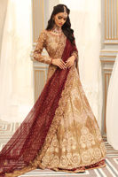 Pakistani Gold Zardozi Tissue Gown (2-Piece) - Image 3