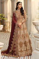 Pakistani Gold Zardozi Tissue Gown (2-Piece) - Image 4