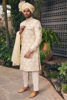 Dull Gold Embroidered Silk-Blend Sherwani (4-Piece) - Image 2