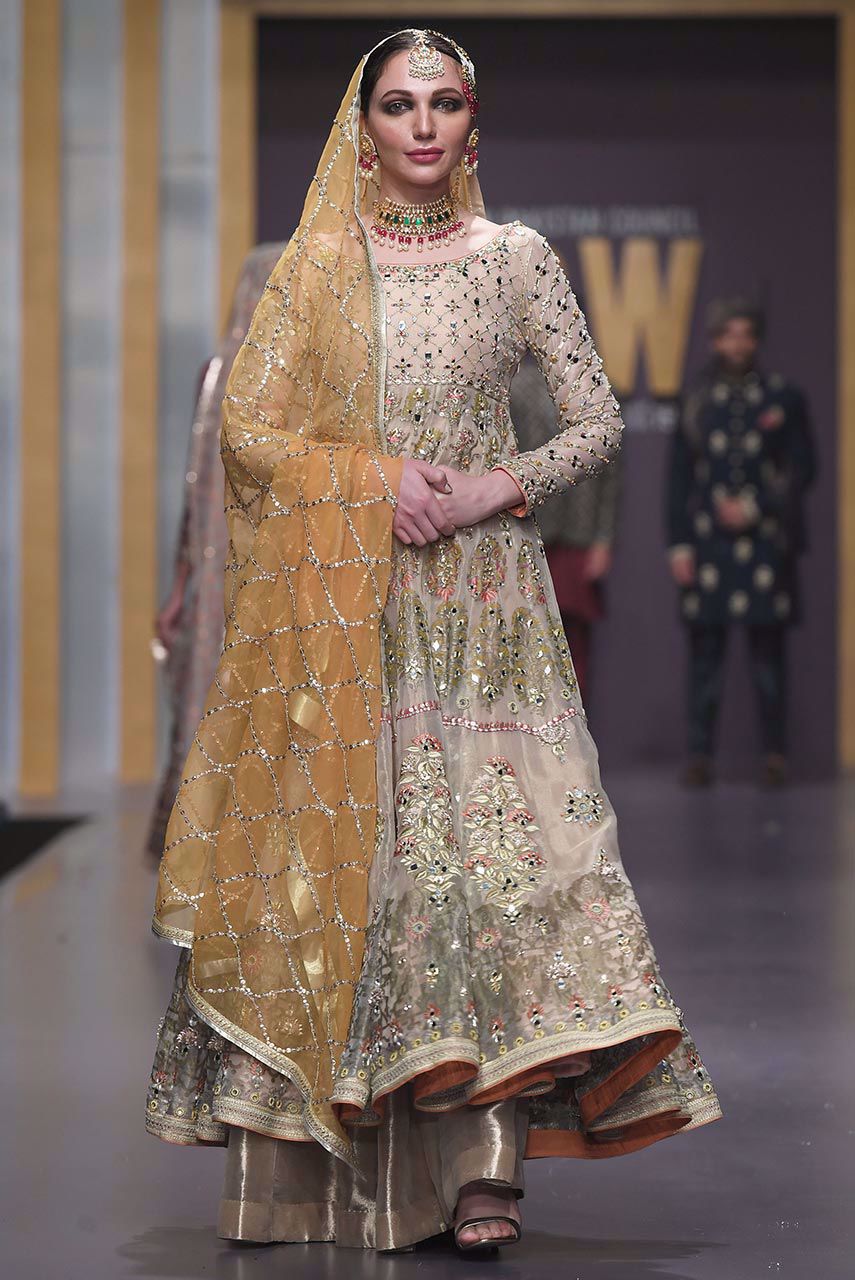 Gold Embellished Maysuri Kalidar with Lame Lehenga (3-Piece) - Image 1