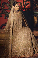 Grey 3D Embroidered Net Lehenga Set (3-Piece) - Image 3