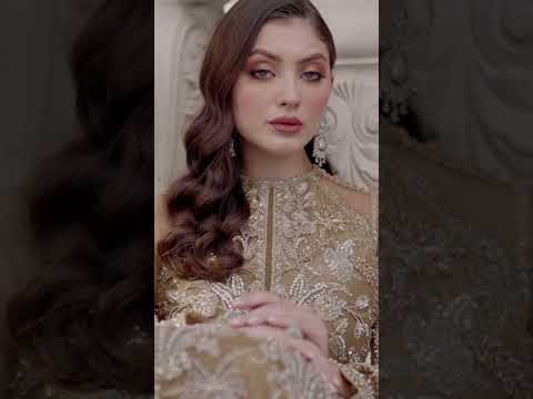 Pakistani Mehndi Gold Embellished Net Bridal Lehenga (3-Piece) - Image 1