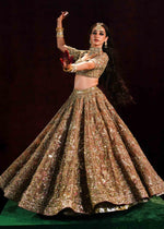 Gold Adda Handworked Organza Lehenga Choli (3-Piece) - Image 13