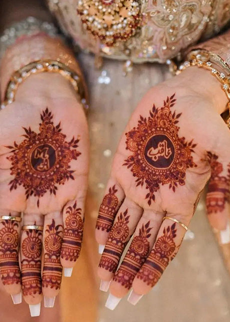 Pakistani Deep Maroon Gold Embellished Silk Blend Bridal Lehenga (3-Piece) - Image 6