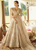 Pakistani Silver Gold Zari Net Tissue Lehenga Choli (3-Piece) - Image 2