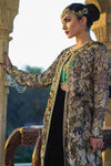 Gold Zardozi Velvet Coat Lehenga (3-Piece) - Image 5