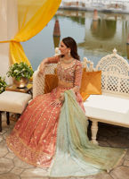 Rose Gold Embellished Zari Silk Lehenga Choli (3-Piece) - Image 3