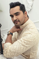 Pastel Butterscotch Embroidered Ox Silk Kurta (2-Piece) - Image 4