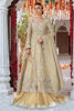 Pakistani Gold Hand-Embellished Tissue Pishwas Dress (3-Piece) - Image 2