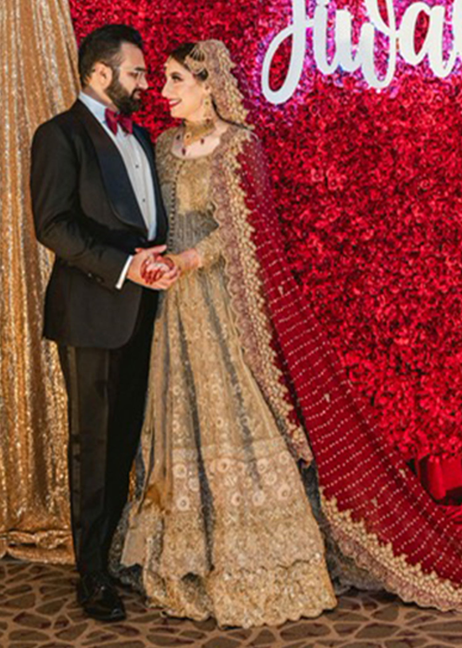 Antique Gold Zardozi Silk Blend Pishwas (2-Piece) - Image 14