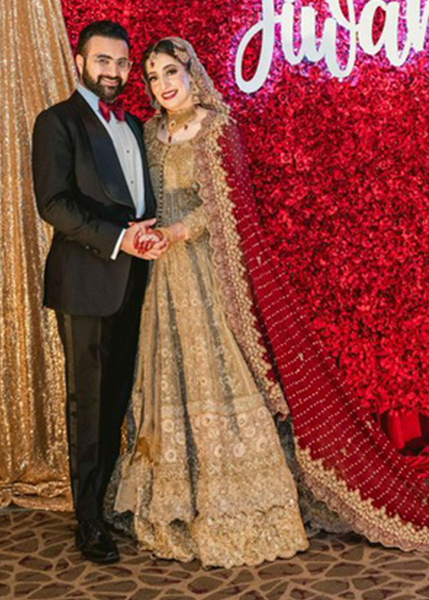 Antique Gold Zardozi Silk Blend Pishwas (2-Piece) - Image 7