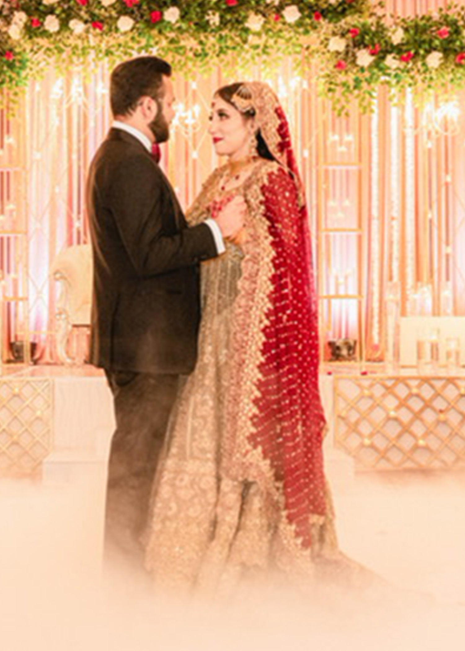 Antique Gold Zardozi Silk Blend Pishwas (2-Piece) - Image 8