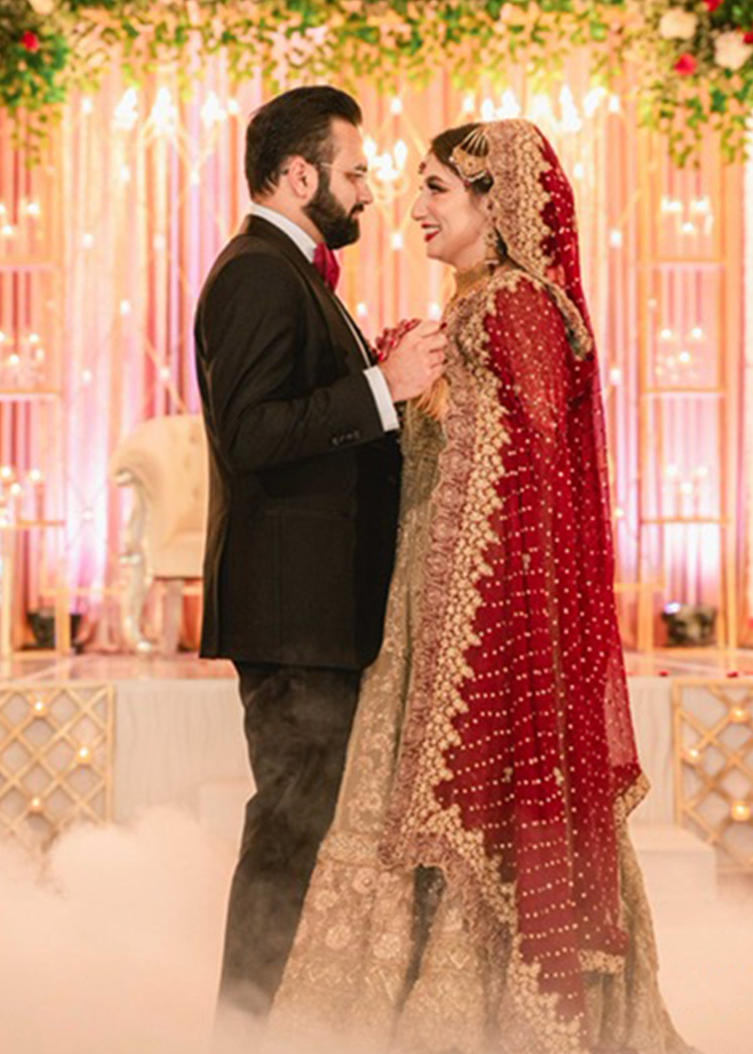 Antique Gold Zardozi Silk Blend Pishwas (2-Piece) - Image 9