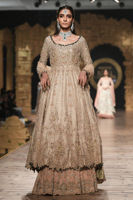 Silver Gold Gangajamni Tissue Pishwas Dress (3-Piece) - Image 2