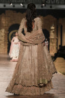 Silver Gold Gangajamni Tissue Pishwas Dress (3-Piece) - Image 5