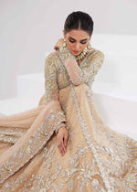 Gold Embellished Net & Tissue Pishwas Lehnga (3-Piece) - Image 3