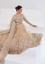 Gold Embellished Net & Tissue Pishwas Lehnga (3-Piece) - Image 5