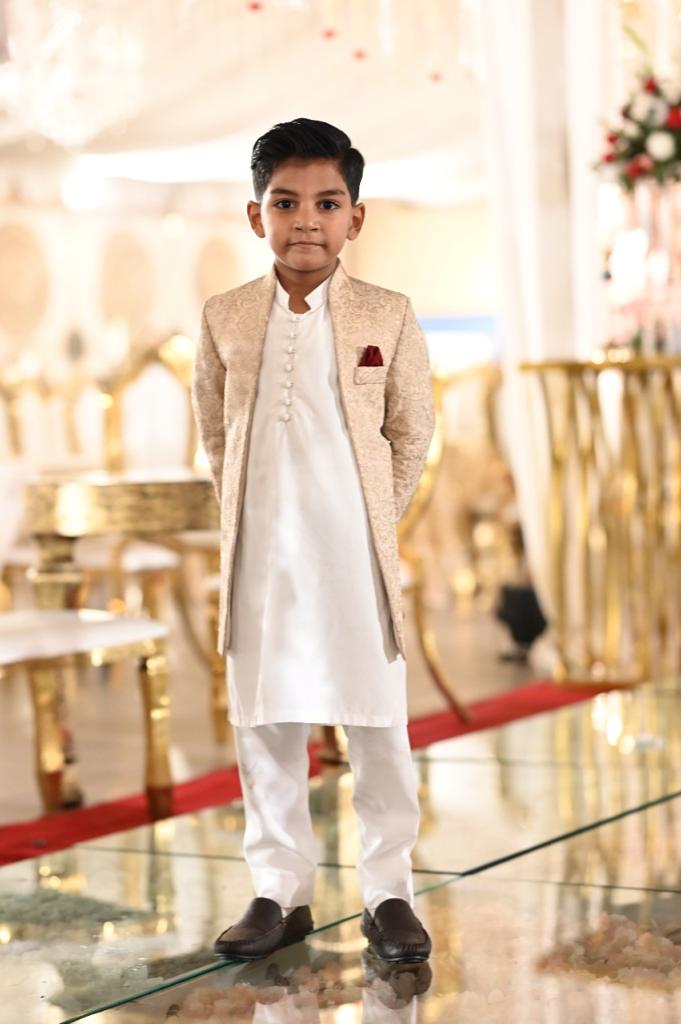 Golden Masoori Prince Coat for Boys (1-Pc) - Image 2