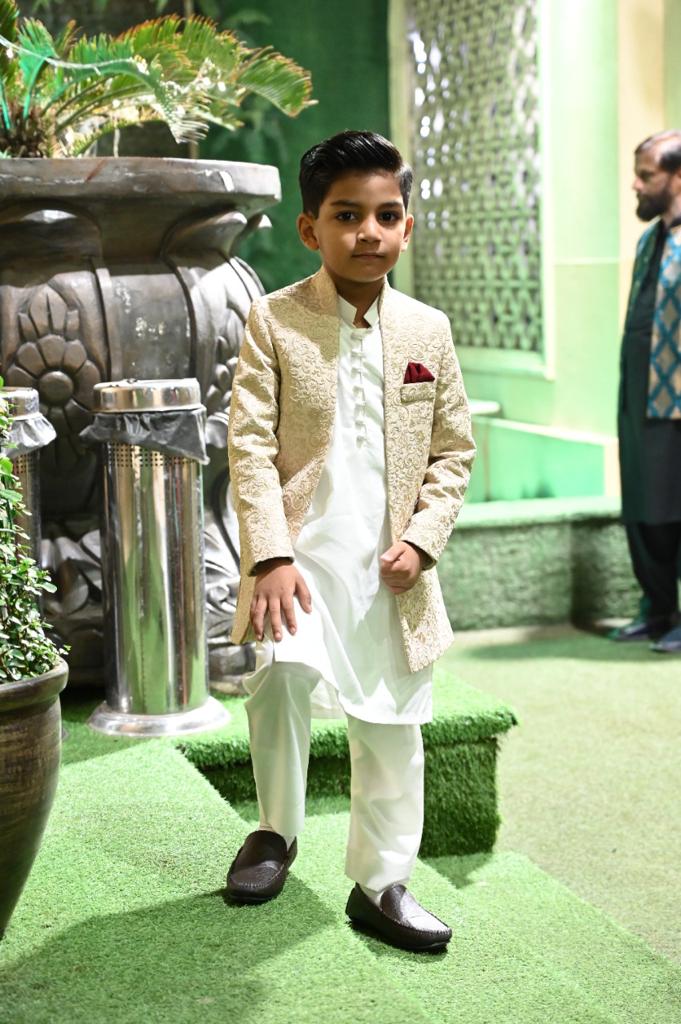 Golden Masoori Prince Coat for Boys (1-Pc) - Image 4