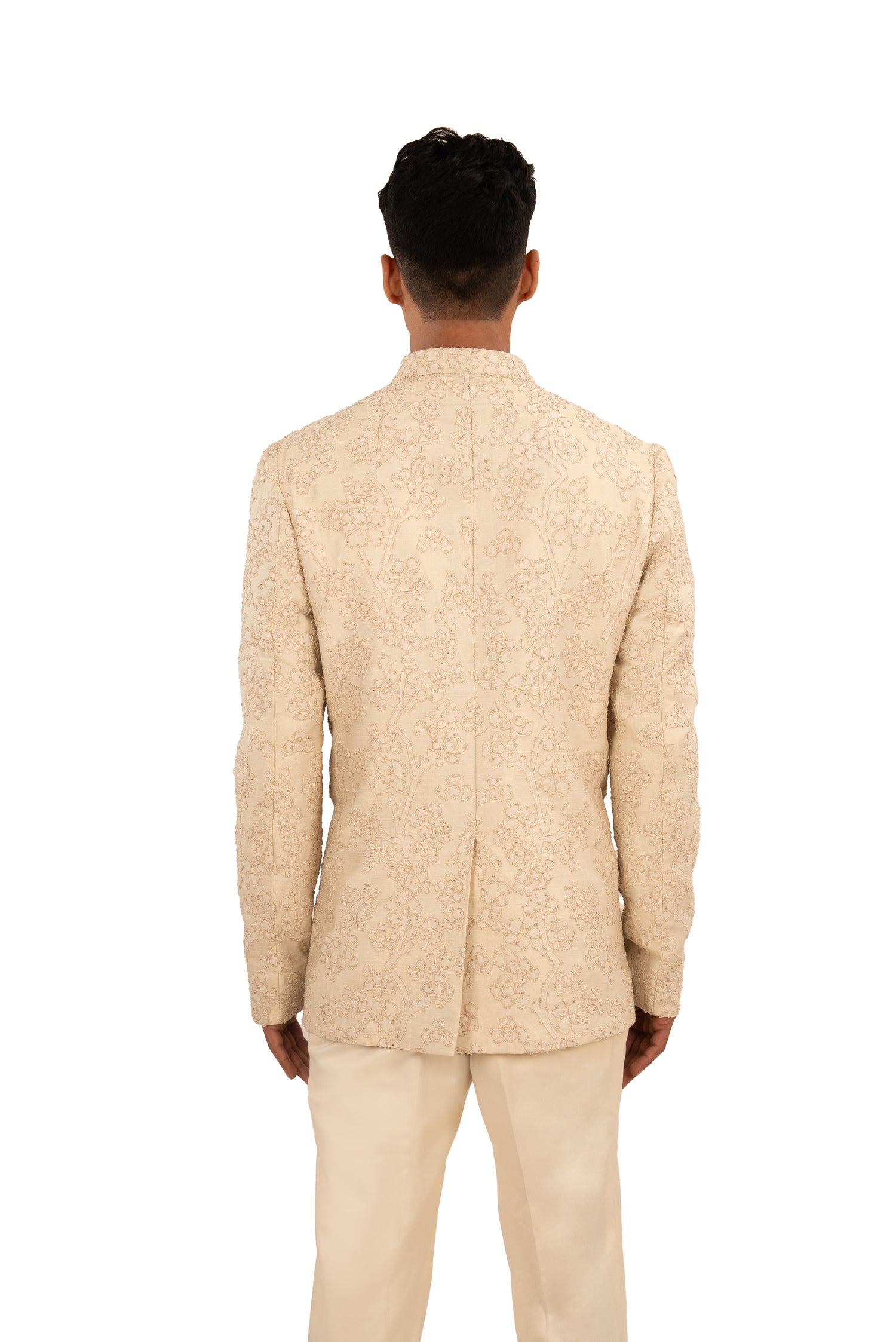 Gold Appliqué Tissue Prince Coat (3-Piece) - Image 3