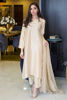 Pakistani Gold Pearl Embellished Korean Raw Silk Salwar Kameez (3-Piece) - Image 6