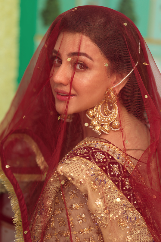 Gold Zardozi Maysuri Net Salwar Kameez (3-Piece) - Image 6