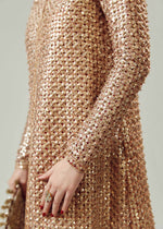 Pakistani Red Adda Work Organza Jacket with Banarsi Churidar (3-Piece) - Image 4