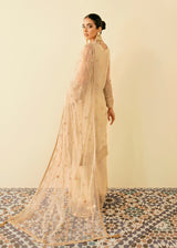 Gold Hand-Embellished Organza Salwar Kameez (3-Piece) - Image 4