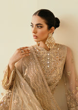 Gold Hand-Embellished Organza Salwar Kameez (3-Piece) - Image 6